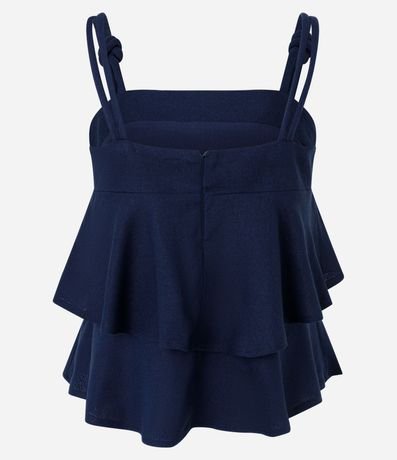 Blusa en Capas con Detalle de Nudo en el Bretel 7