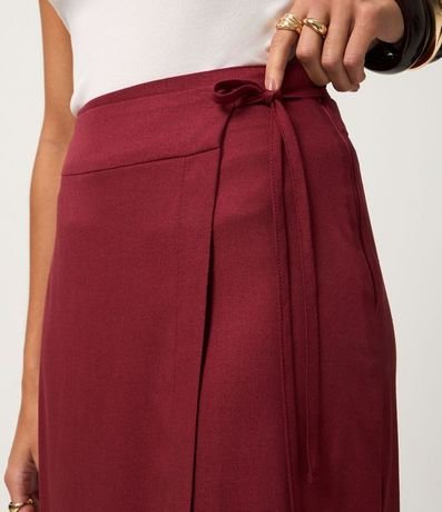 Pollera Midi Sobre en Viscolino con Encaje 4