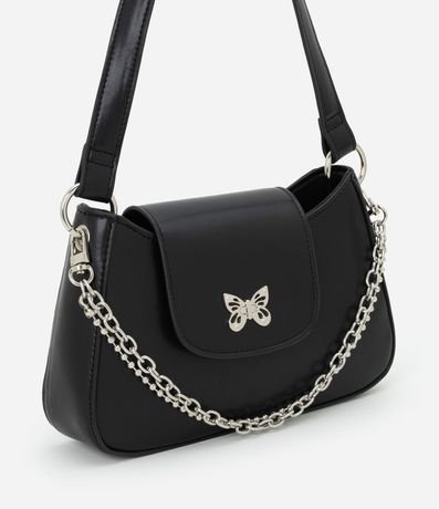 Cartera Infantil Compacta con Detalle de Mariposa y Cadenas – Talle U 2