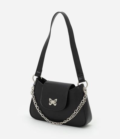 Cartera Infantil Compacta con Detalle de Mariposa y Cadenas – Talle U 5