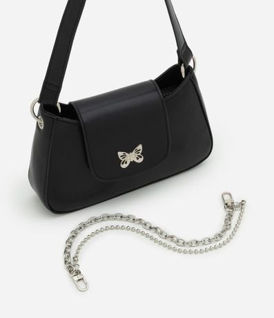 Cartera Infantil Compacta con Detalle de Mariposa y Cadenas – Talle U 7