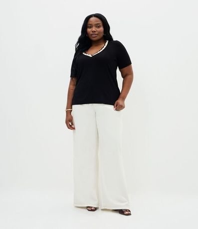 Blusa en Viscolycra con Cuello de Ondinha Curve & Plus Size 2