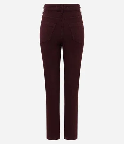 Pantalón Slim Cintura Mediana en Jeans con Elastano y Encaje 2