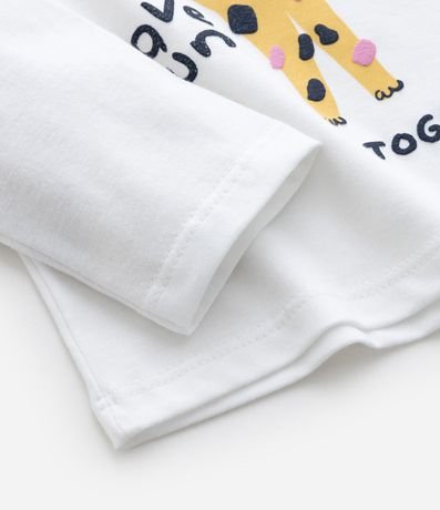 Blusa Infantil Relaxed con Estampa de Gatito – Talle 1 a 5/6 años 4