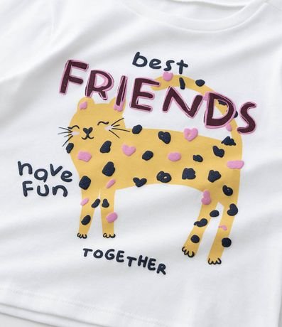 Blusa Infantil Relaxed con Estampa de Gatito – Talle 1 a 5/6 años 5