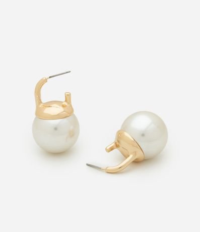 Caravana Botón de Perla con Base Metalizada 2