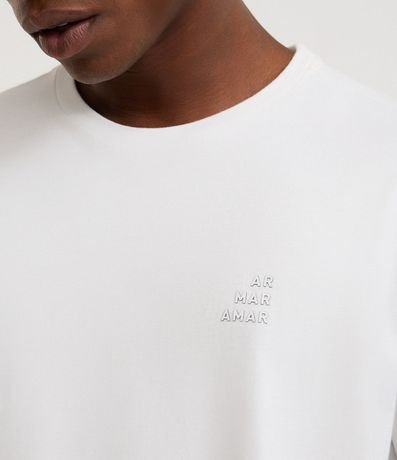 Remera Comfort en Algodón con Lettering Aire, Mar y Amar 3