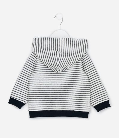 Campera Infantil Rayada con Capucha – Talle RN a 18 Meses 2