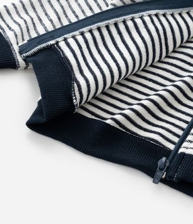 Campera Infantil Rayada con Capucha – Talle RN a 18 Meses 4