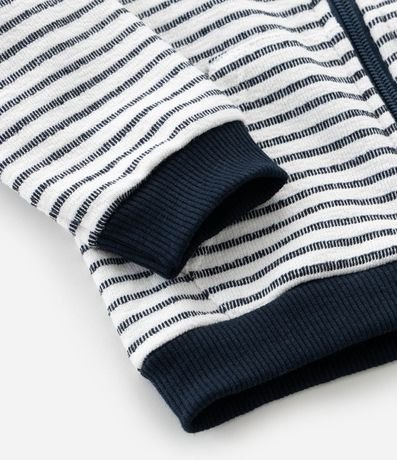 Campera Infantil Rayada con Capucha – Talle RN a 18 Meses 5