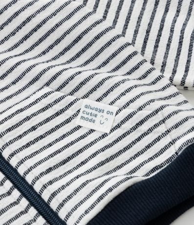 Campera Infantil Rayada con Capucha – Talle RN a 18 Meses 7