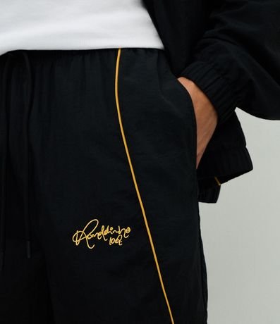 Pantalón Masculino Microfibra Ronaldinho con Piping Contrastante 3