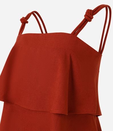 Blusa en Capas con Detalle de Nudo en el Bretel 6