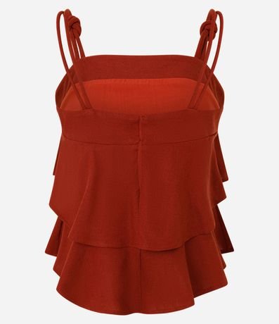 Blusa en Capas con Detalle de Nudo en el Bretel 7