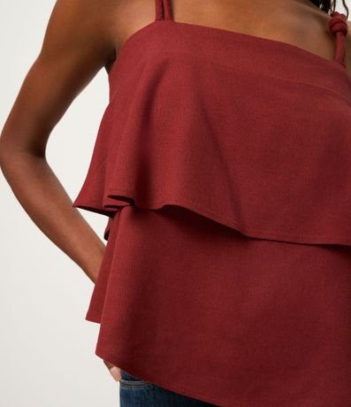 Blusa en Capas con Detalle de Nudo en el Bretel 3