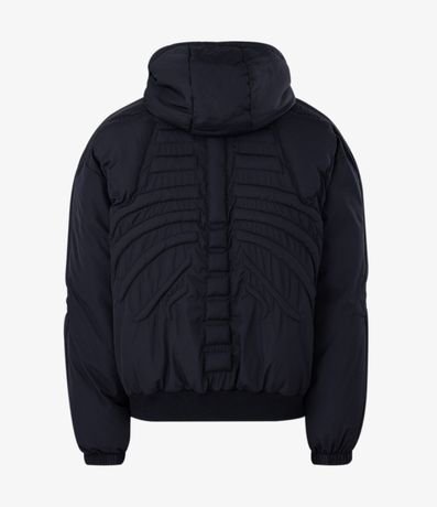 Campera Puffer con Textura de Esqueleto 6