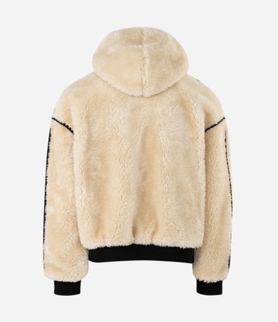 Campera Masculina Fleece con Detalles Contrastantes 6