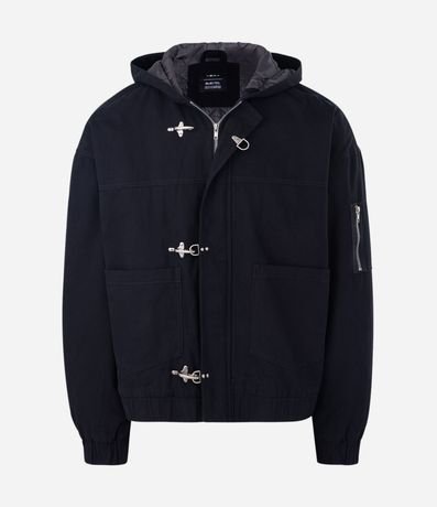 Campera Pesada en Sarga Lisa con Trava de Metal 6