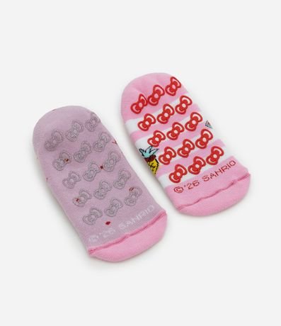 Kit 02 Medias Ballet Infantiles con Estampado Hello Kitty – Talle 19/22 a 31/34 3