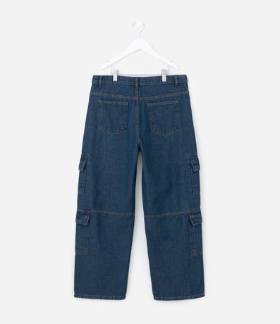 Pantalón Infantil Skater en Jeans con Multibolsillos – Talle 7 a 14 años 2