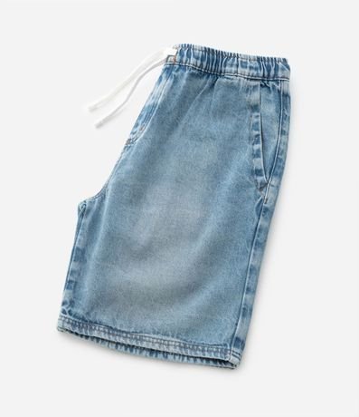 Bermuda Infantil en Jeans con Cintura Elástica y Cordón – Talle 5 a 14 años 7