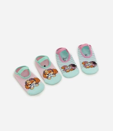 Kit 02 Medias Ballet con Antideslizante Paw Patrol