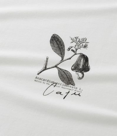 Remera Manga Corta con Estampado de Follaje 4