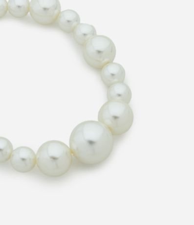 Collar Corto con Perlas Maxi y Cierre Ajustable