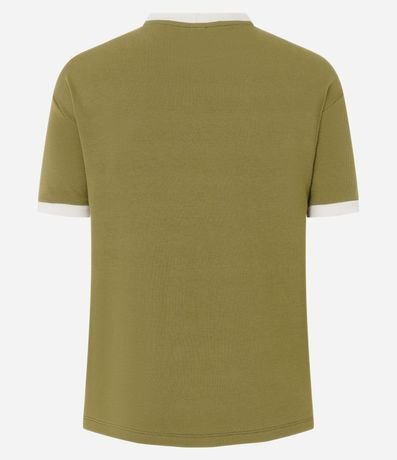 Blusa Manga Corta en Rib con Botones en el Hombro 6