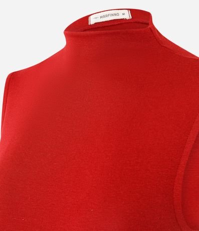Blusa Regular de Modal con Cuello Alto 2