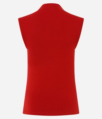 Blusa Regular de Modal con Cuello Alto 3