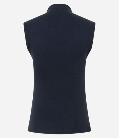 Blusa Regular de Modal con Cuello Alto 2