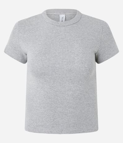 Blusa Alargada Ajustada en Rib 5