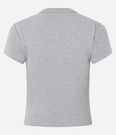 Blusa Alargada Ajustada en Rib 6