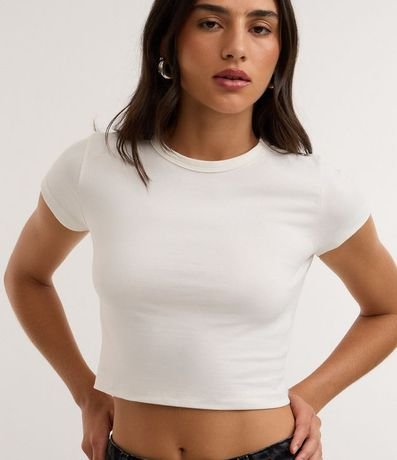Blusa Baby Tee en Algodón con Sisa Deslocada 3