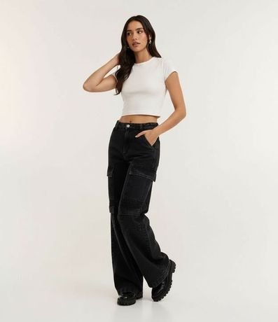 Blusa Baby Tee en Algodón con Sisa Deslocada 4