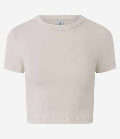 Blusa Baby Tee en Algodón con Sisa Deslocada 4