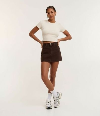 Blusa Baby Tee en Algodón con Sisa Deslocada 4