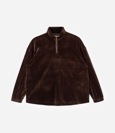Campera Deportiva en Plush con Cuello Alto Curve & Plus Size 4
