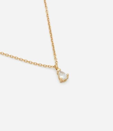 Collar Corto Delicado con Colgante de Zirconia