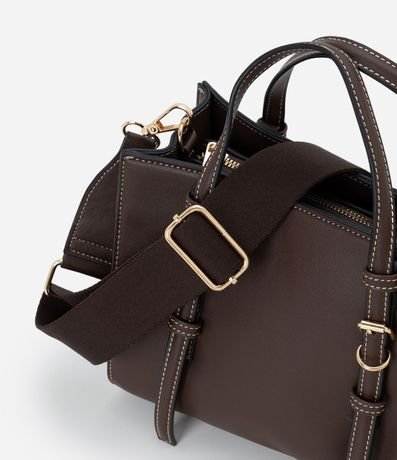 Bolsa Satchel Mediana con Correa de Mano Desmontable y Boho Romántico 5