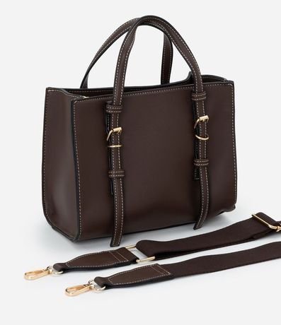 Bolsa Satchel Mediana con Correa de Mano Desmontable y Boho Romántico 6