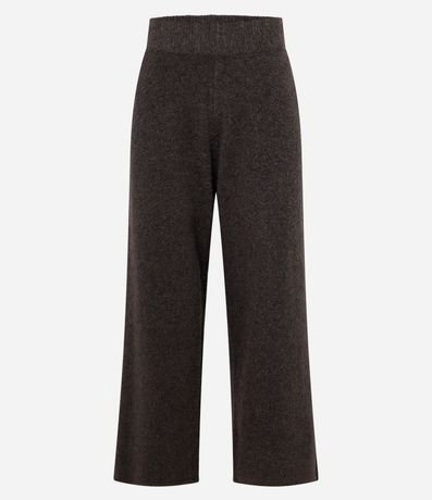 Pantalón Recto en Punto con Cintura Elástica 5