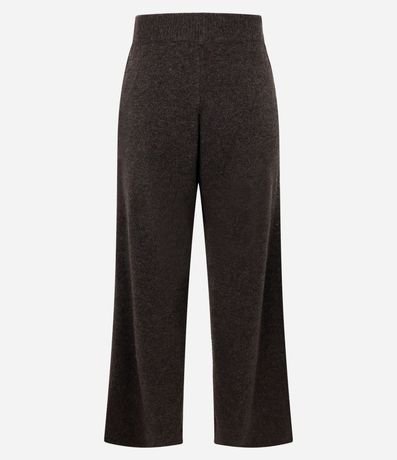 Pantalón Recto en Punto con Cintura Elástica 7