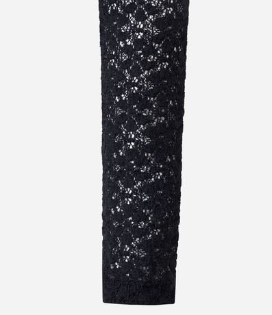 Blusa Baby Look con Superposición de Mangas en Encaje 3