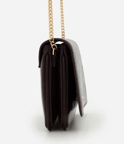 Cartera Transversal Pequeña en PU con Correa de Cadena 2