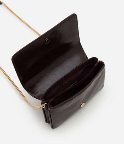 Cartera Transversal Pequeña en PU con Correa de Cadena 5