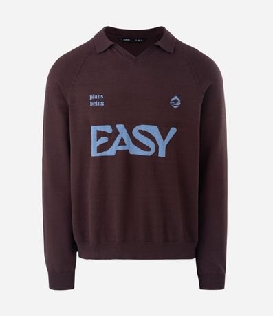 Suéter Boxy en Jacquard con Lettering 7