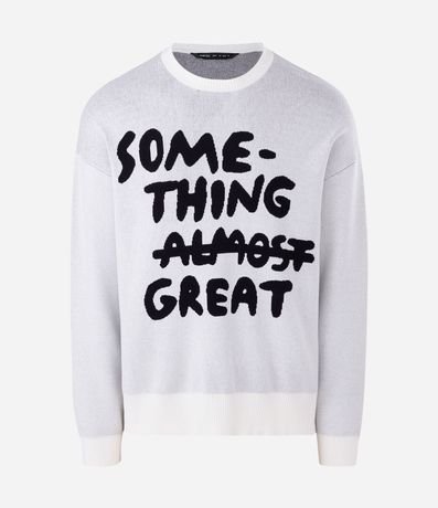 Suéter Boxy en Jacquard con Lettering 5