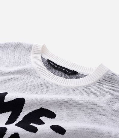 Suéter Boxy en Jacquard con Lettering 8